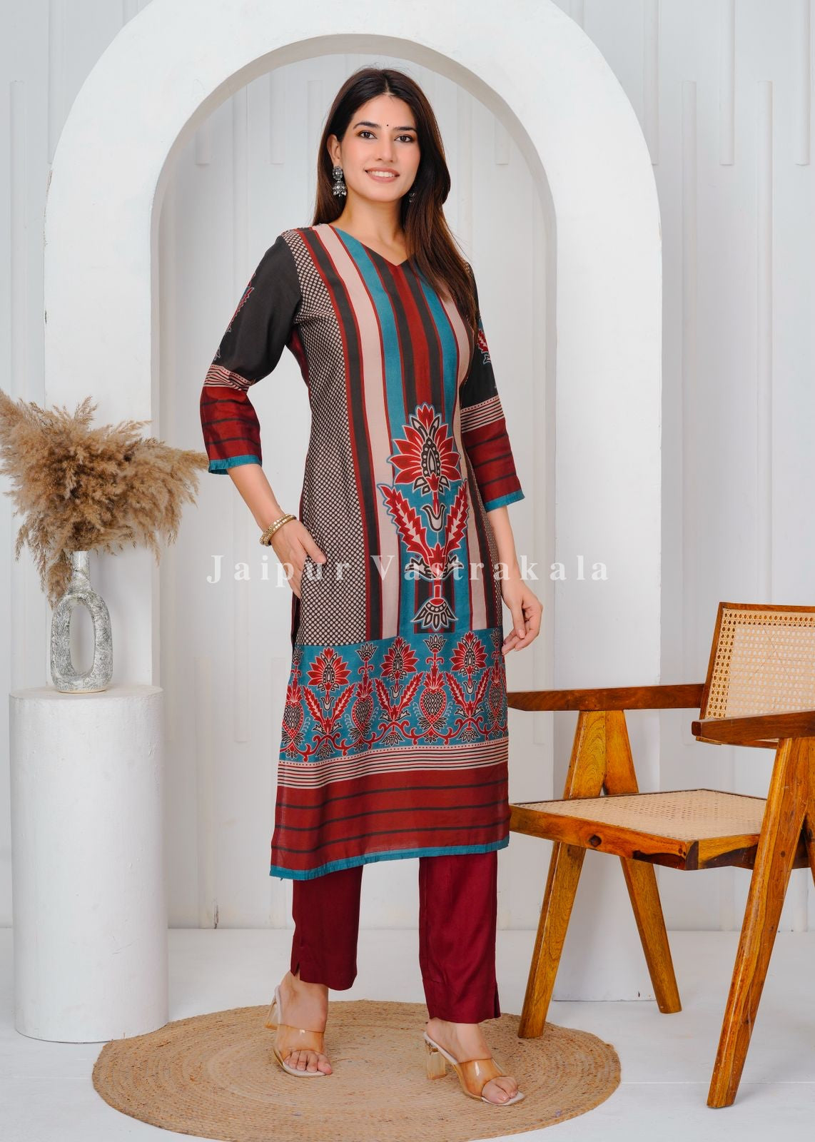 muslin silk suit