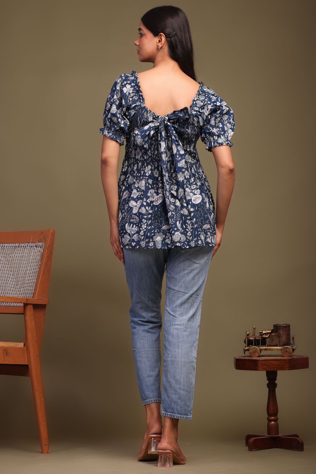 cotton printed top / dress