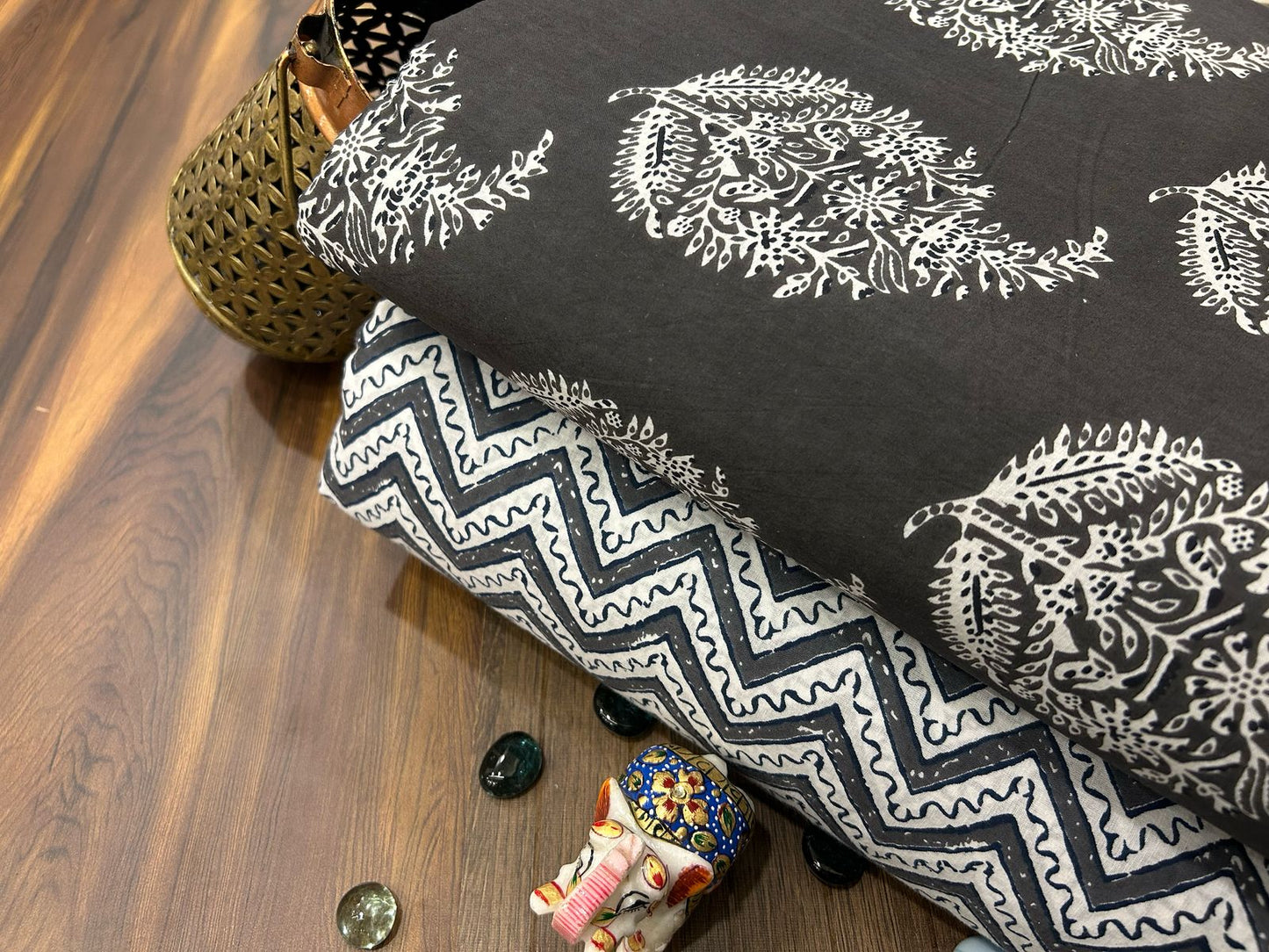 Cotton Printed Two Pc Fabric Set