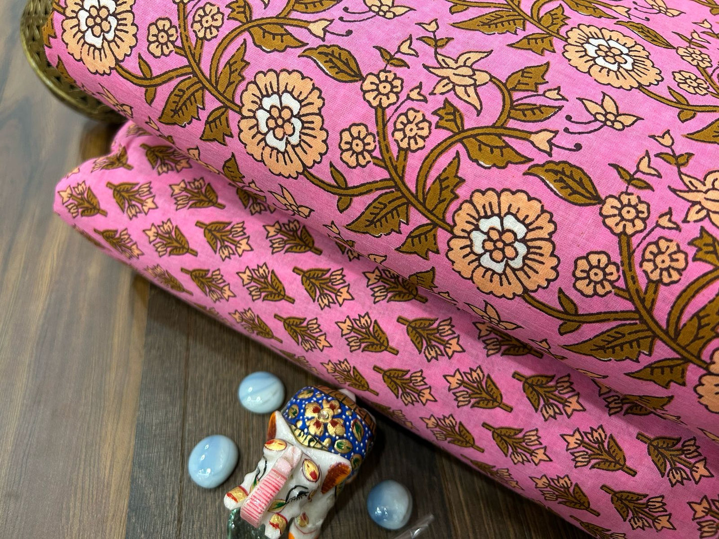 Cotton Printed Two Pc Fabric Set
