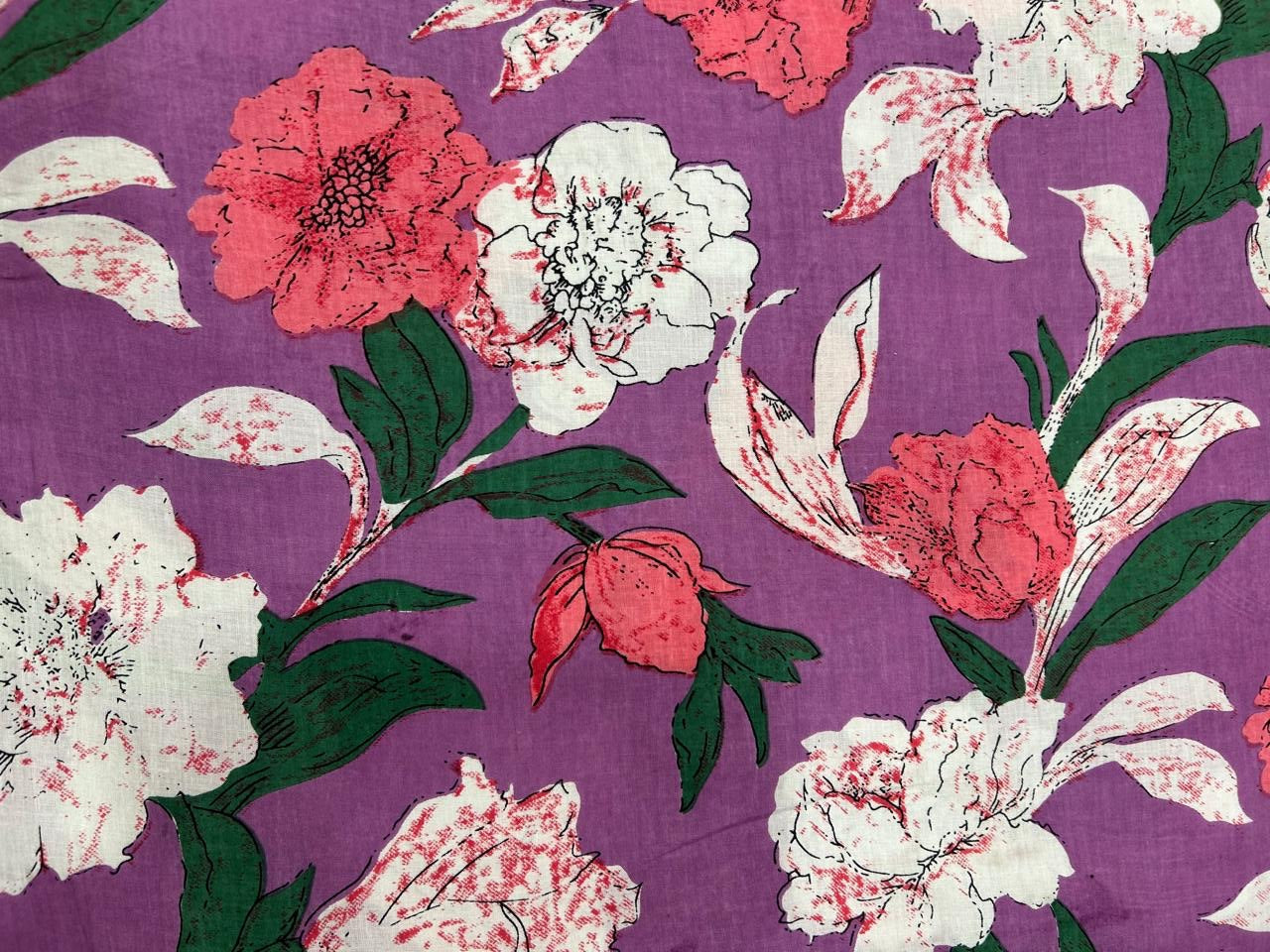 Cotton Printed Two Pc Fabric Set