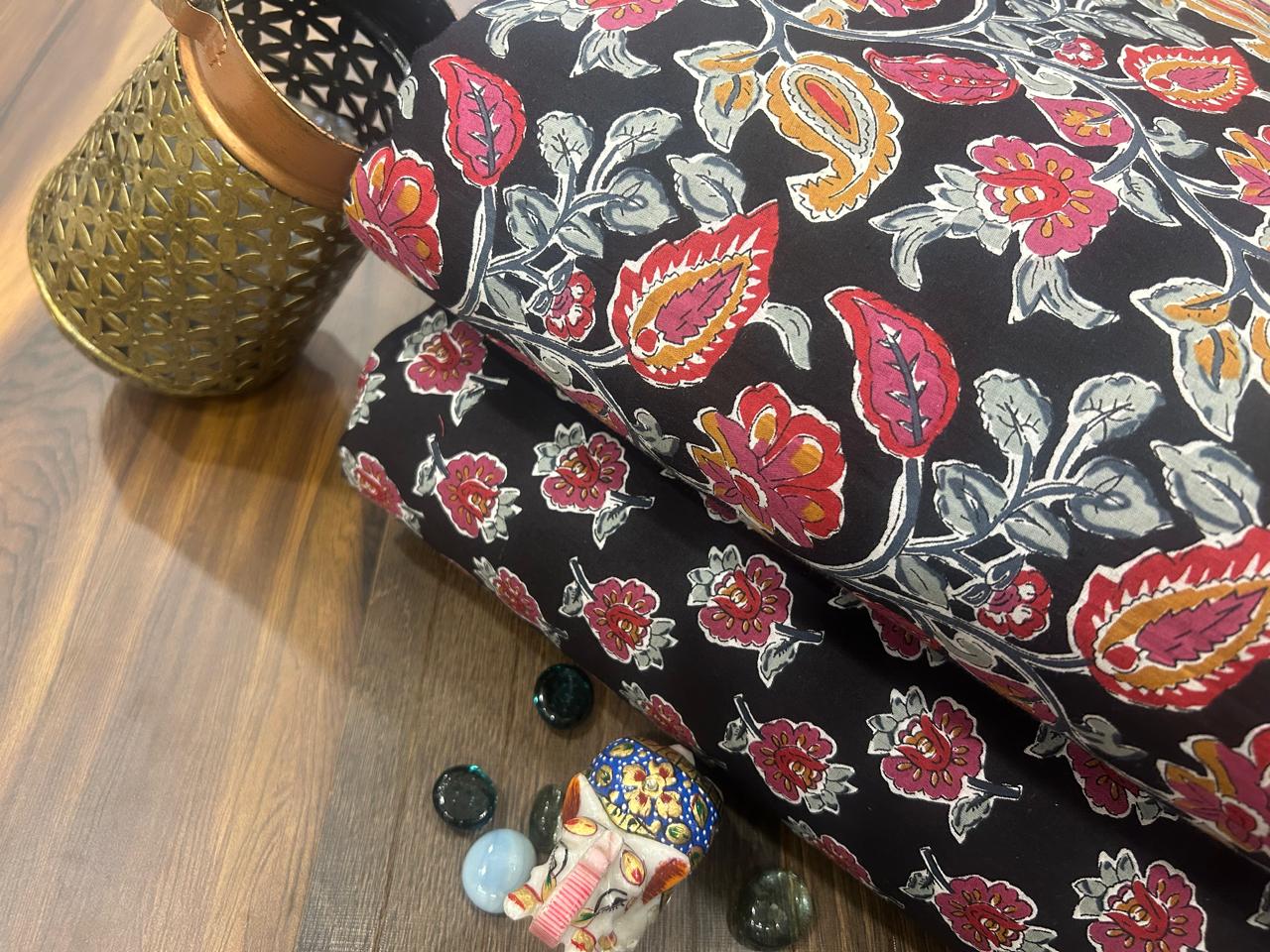 Cotton Printed Two Pc Fabric Set