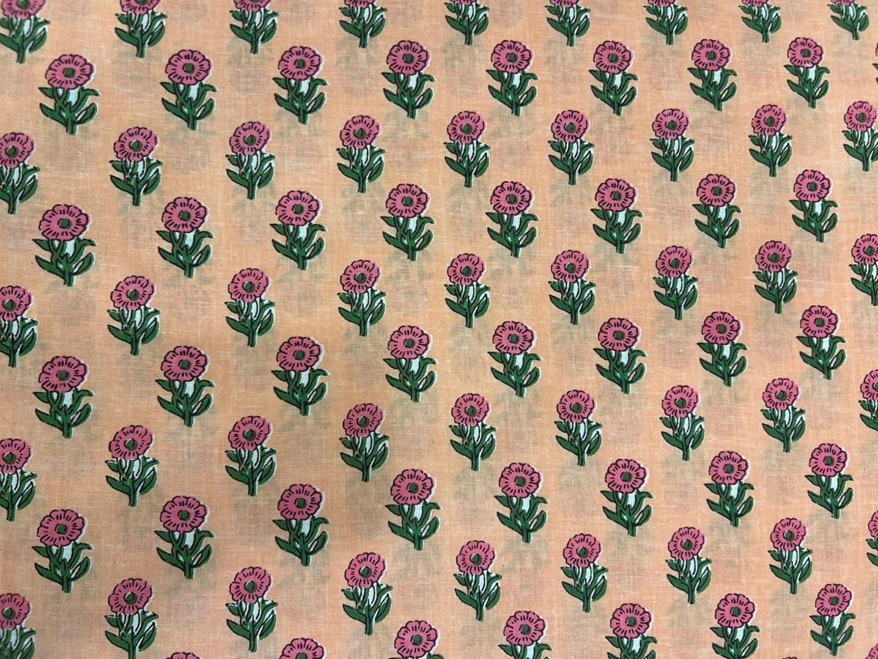 Cotton Printed Two Pc Fabric Set