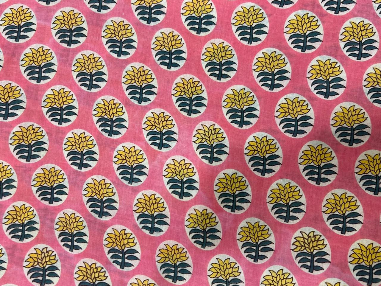 Cotton Printed Two Pc Fabric Set