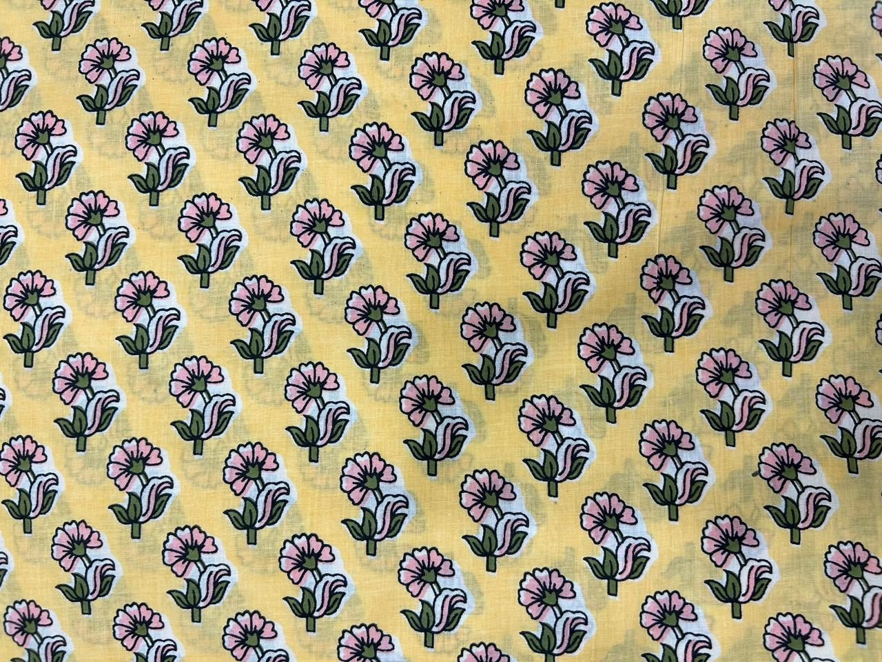 Cotton Printed Two Pc Fabric Set