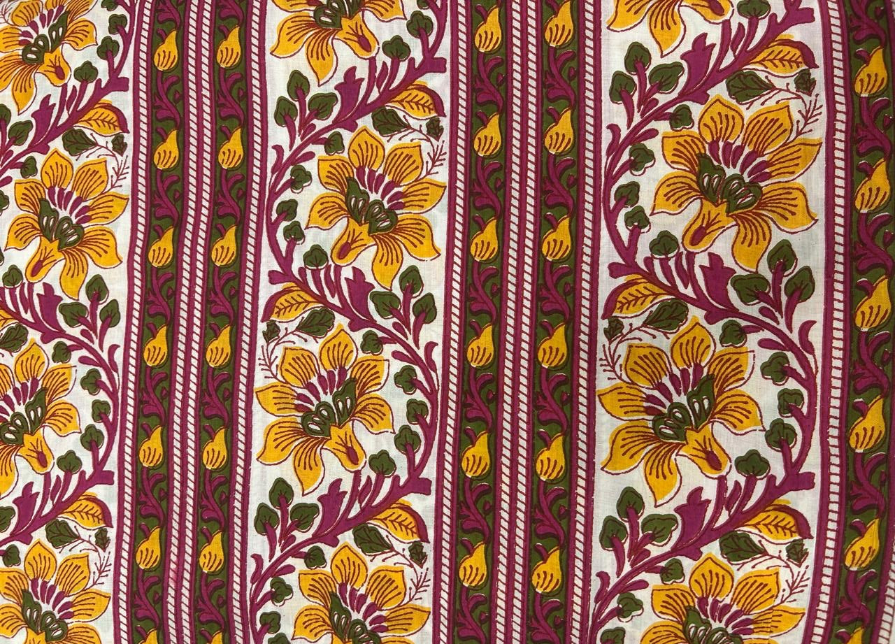 Cotton Printed Two Pc Fabric Set