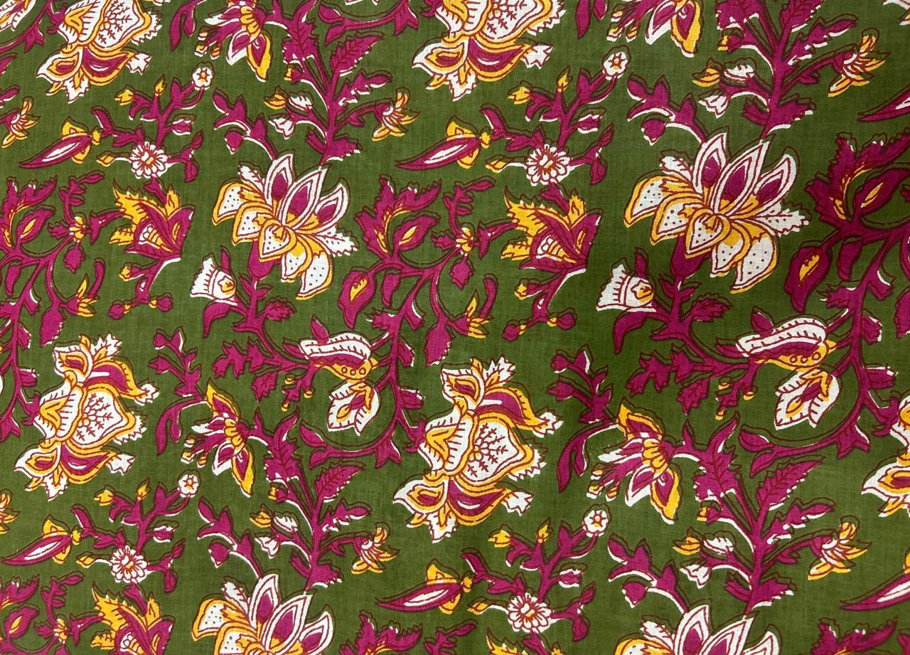 Cotton Printed Two Pc Fabric Set