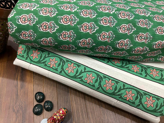 Cotton Printed Two Pc Fabric Set