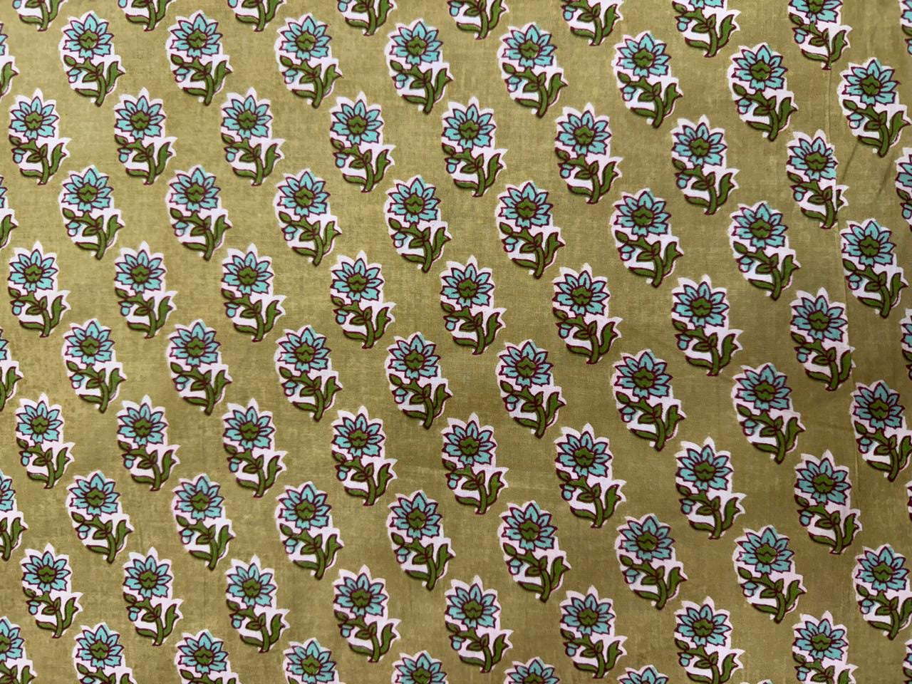 Cotton Printed Two Pc Fabric Set