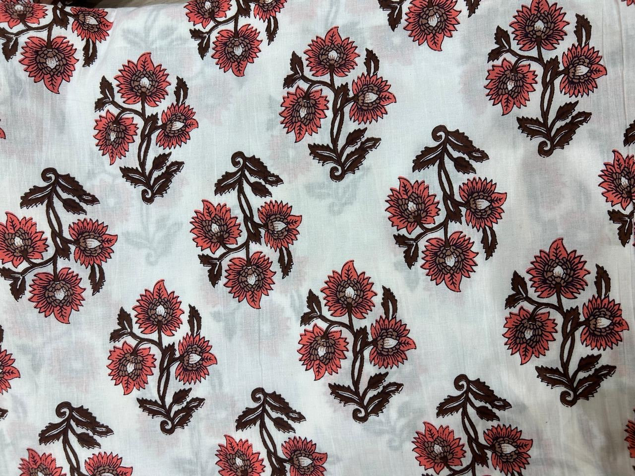 Cotton Printed Two Pc Fabric Set