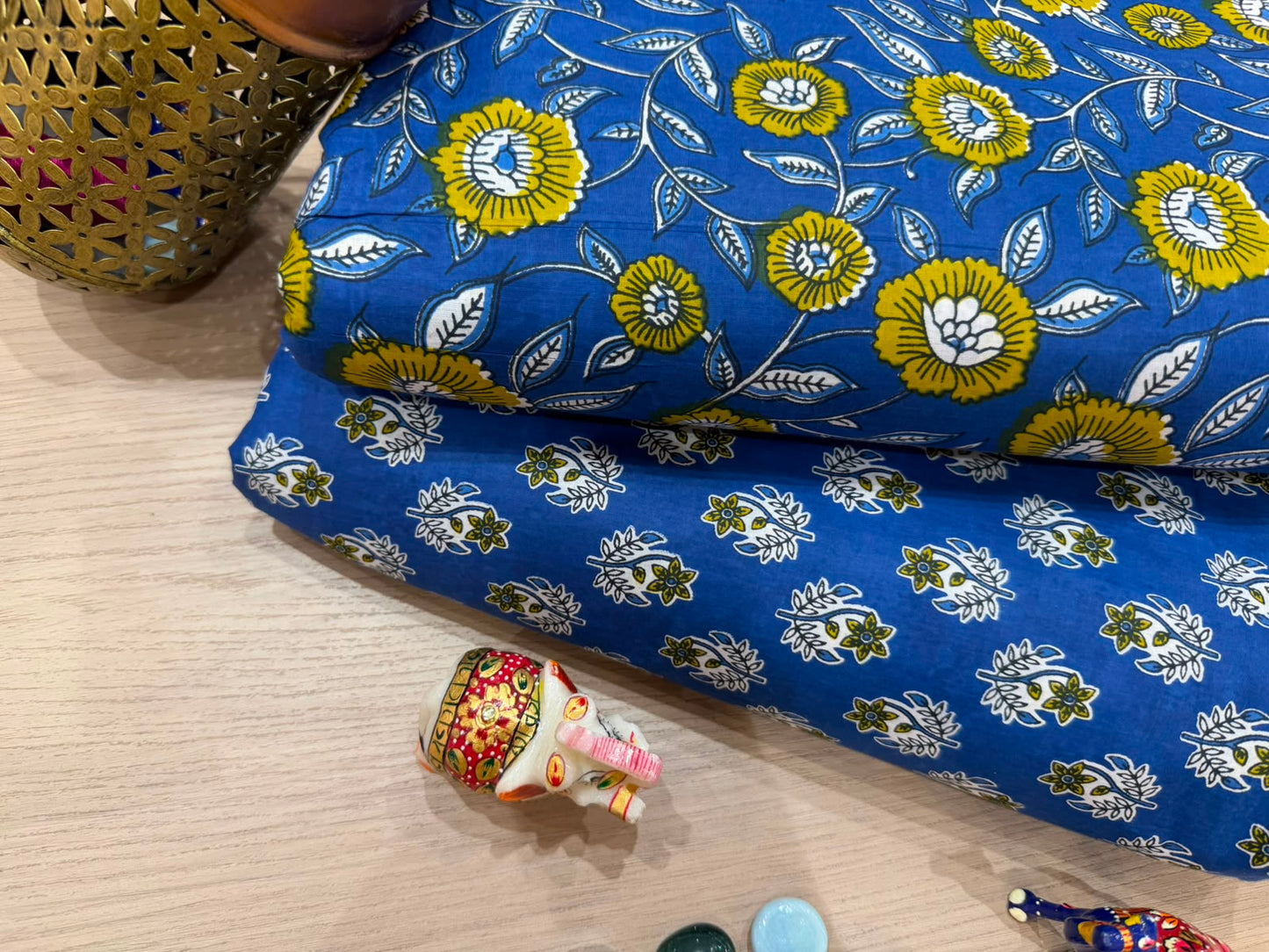 Cotton Printed Two Pc Fabric Set