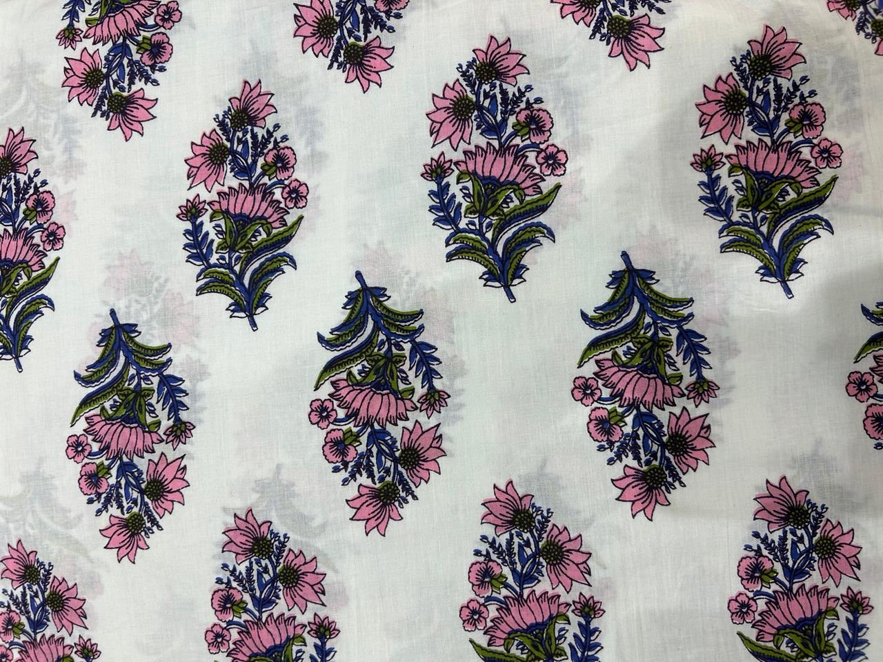 Cotton Printed Two Pc Fabric Set