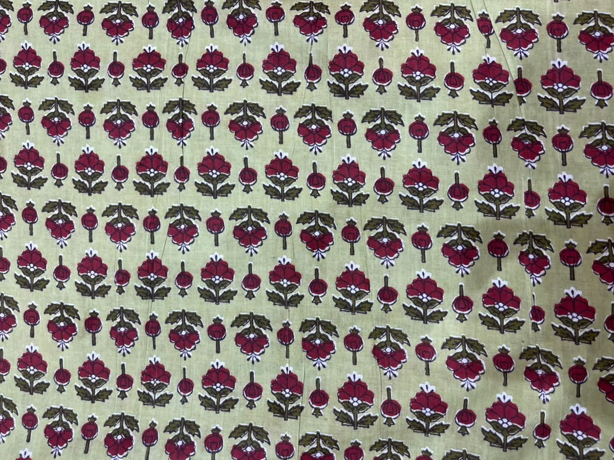 Cotton Printed Two Pc Fabric Set