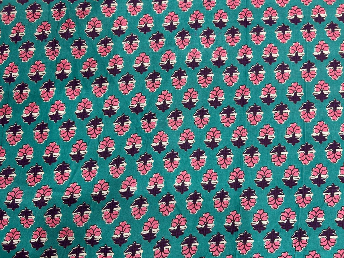 Cotton Printed Two Pc Fabric Set