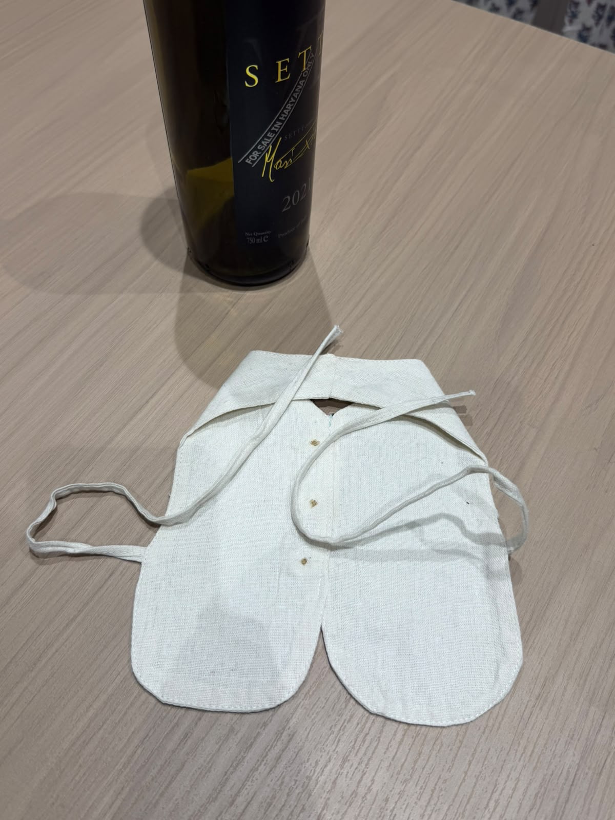 Blue Bow Liquor Bottle Sleeve