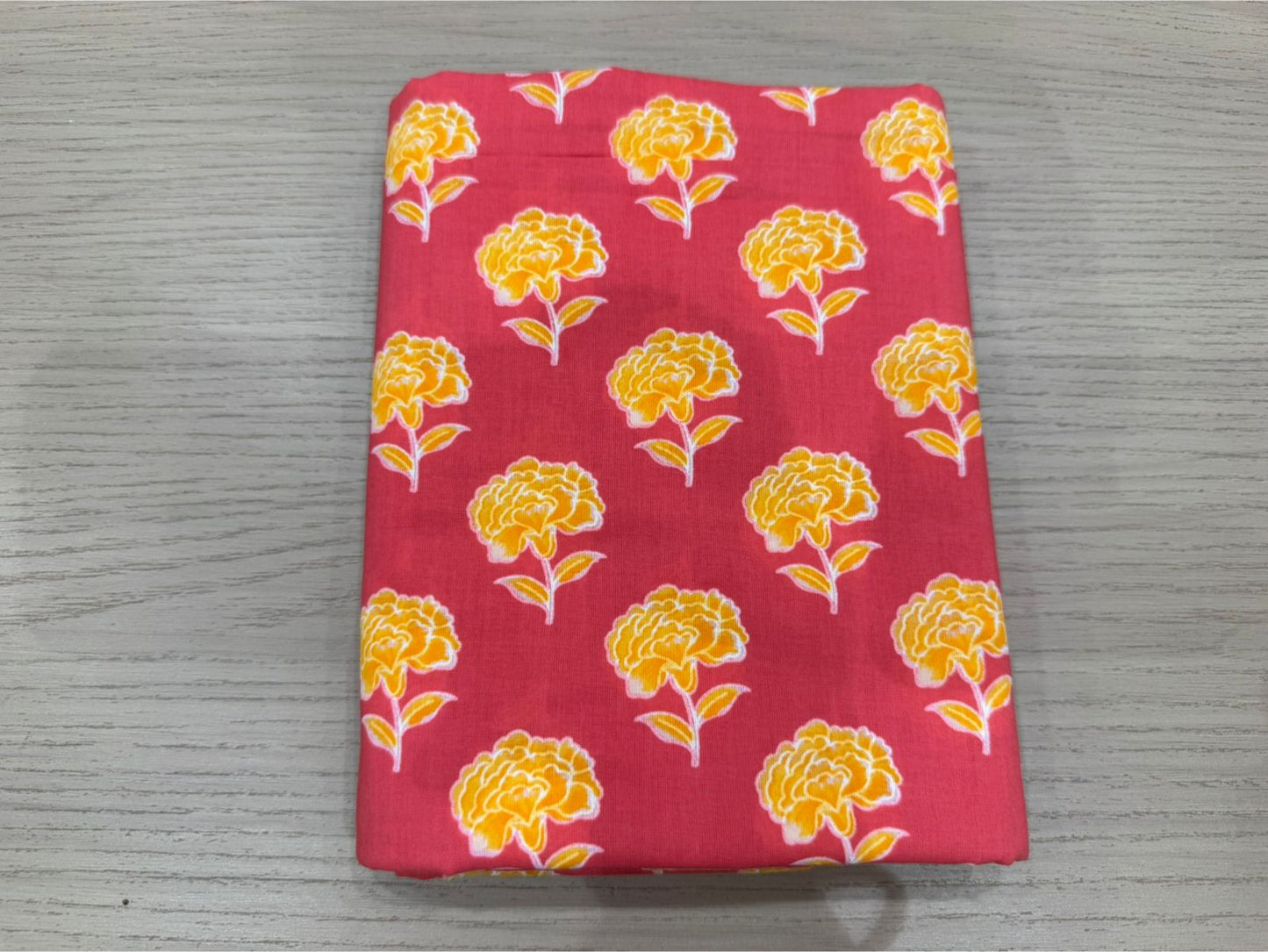 Cotton Hand Work Suit with Chiffon Dupatta
