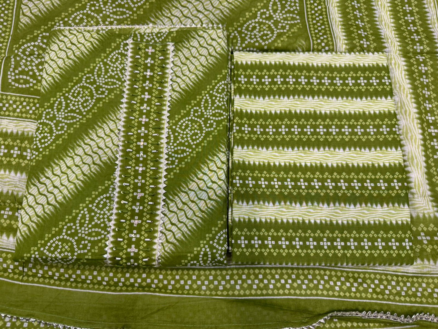 Cotton Embroidery Suit with Cotton Dupatta