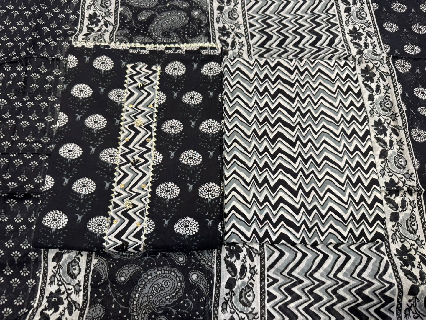 Cotton Embroidery Suit with Cotton Dupatta