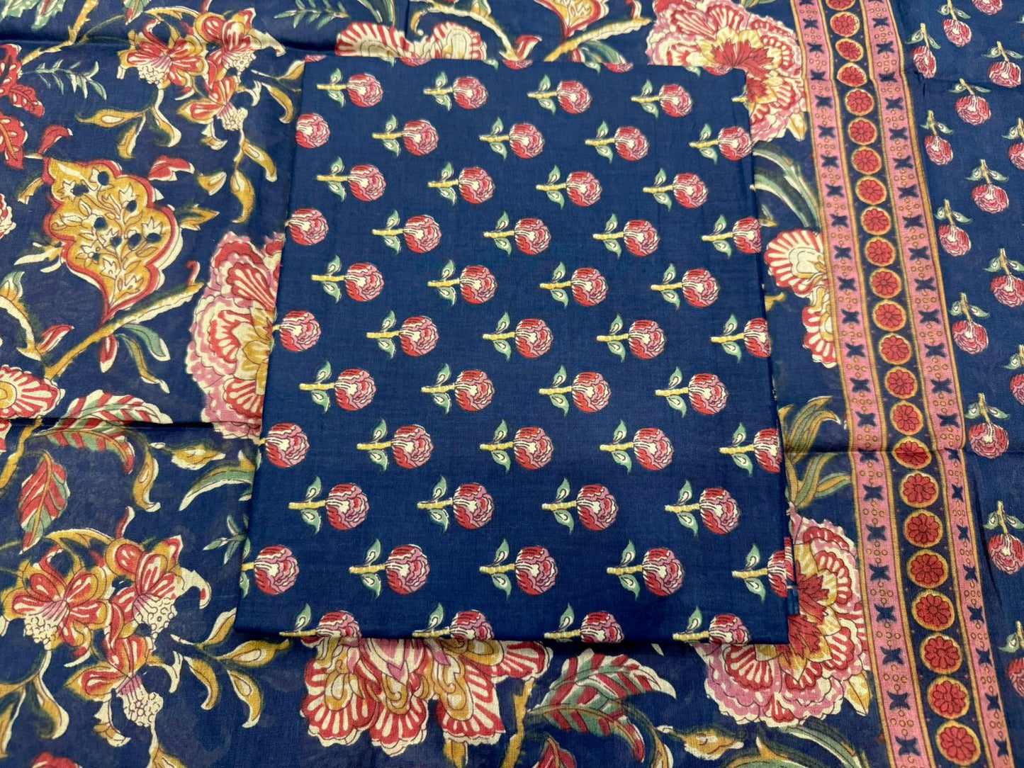 Cotton Embroidery Suit with Cotton Dupatta
