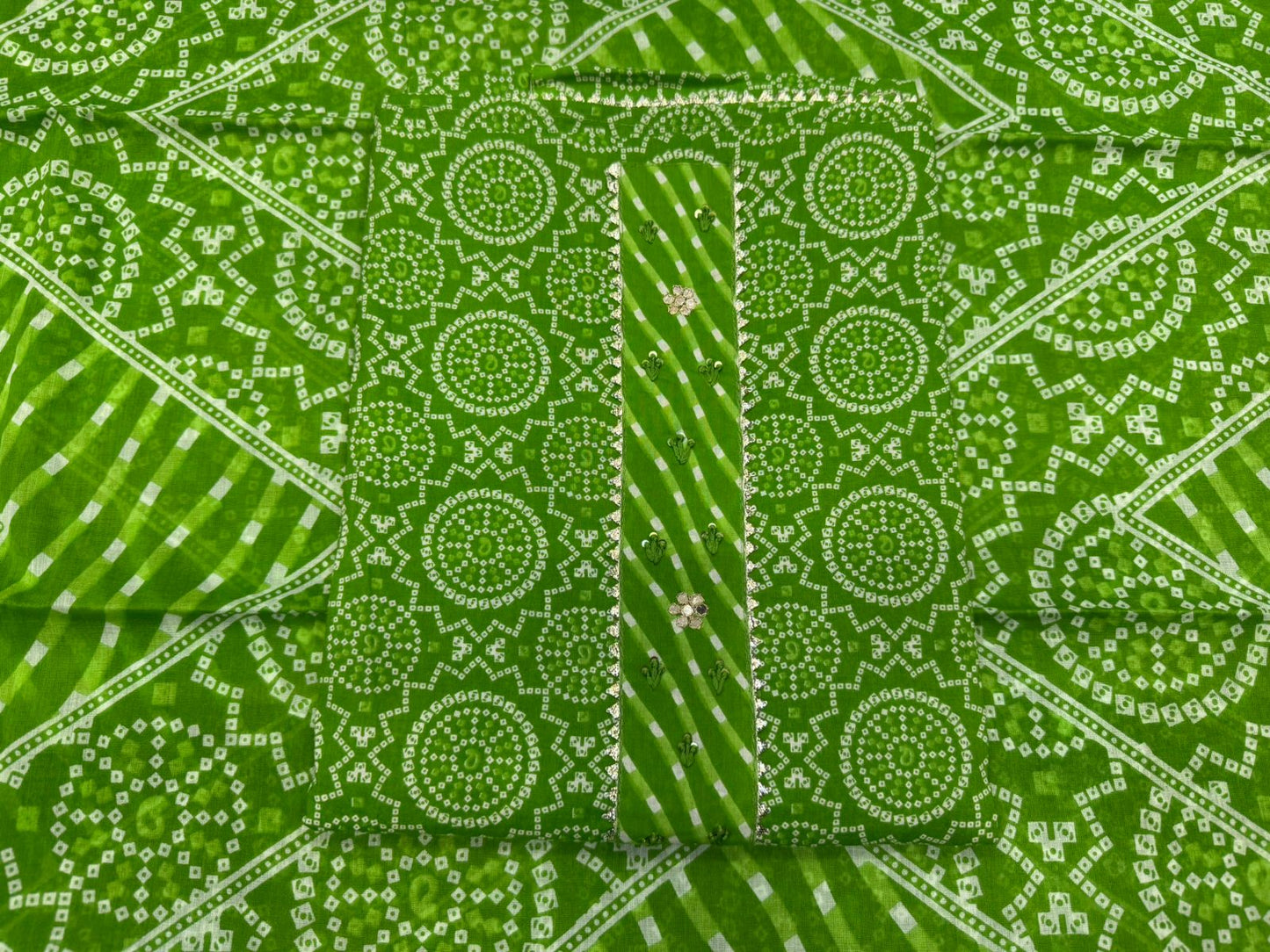 Cotton Embroidery Suit with Cotton Dupatta