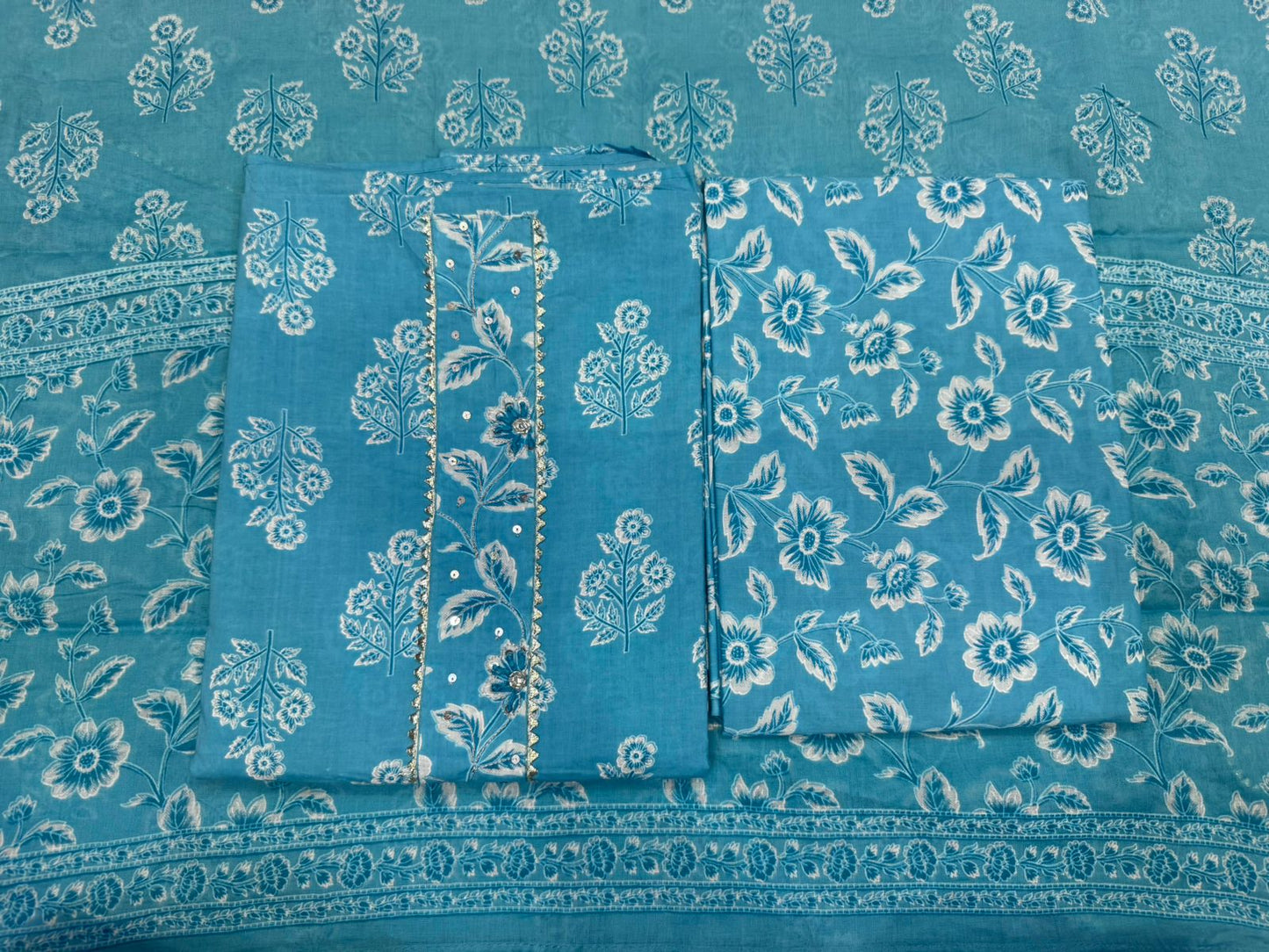 Cotton Embroidery Suit with Cotton Dupatta