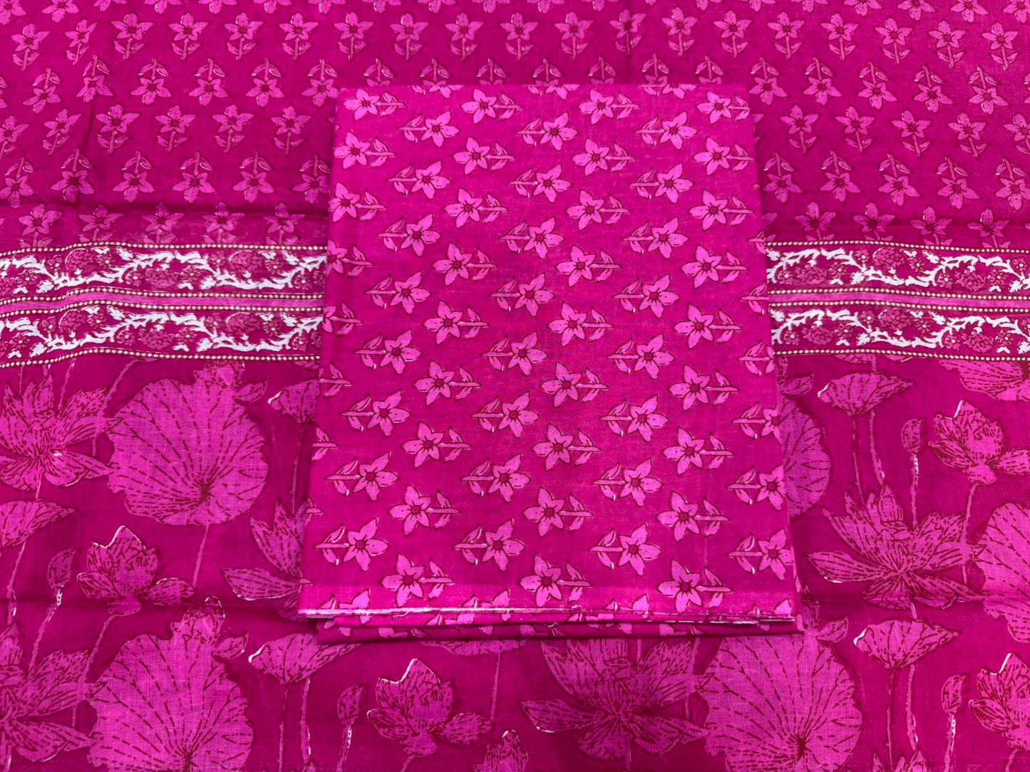 Cotton Embroidery Suit with Cotton Dupatta