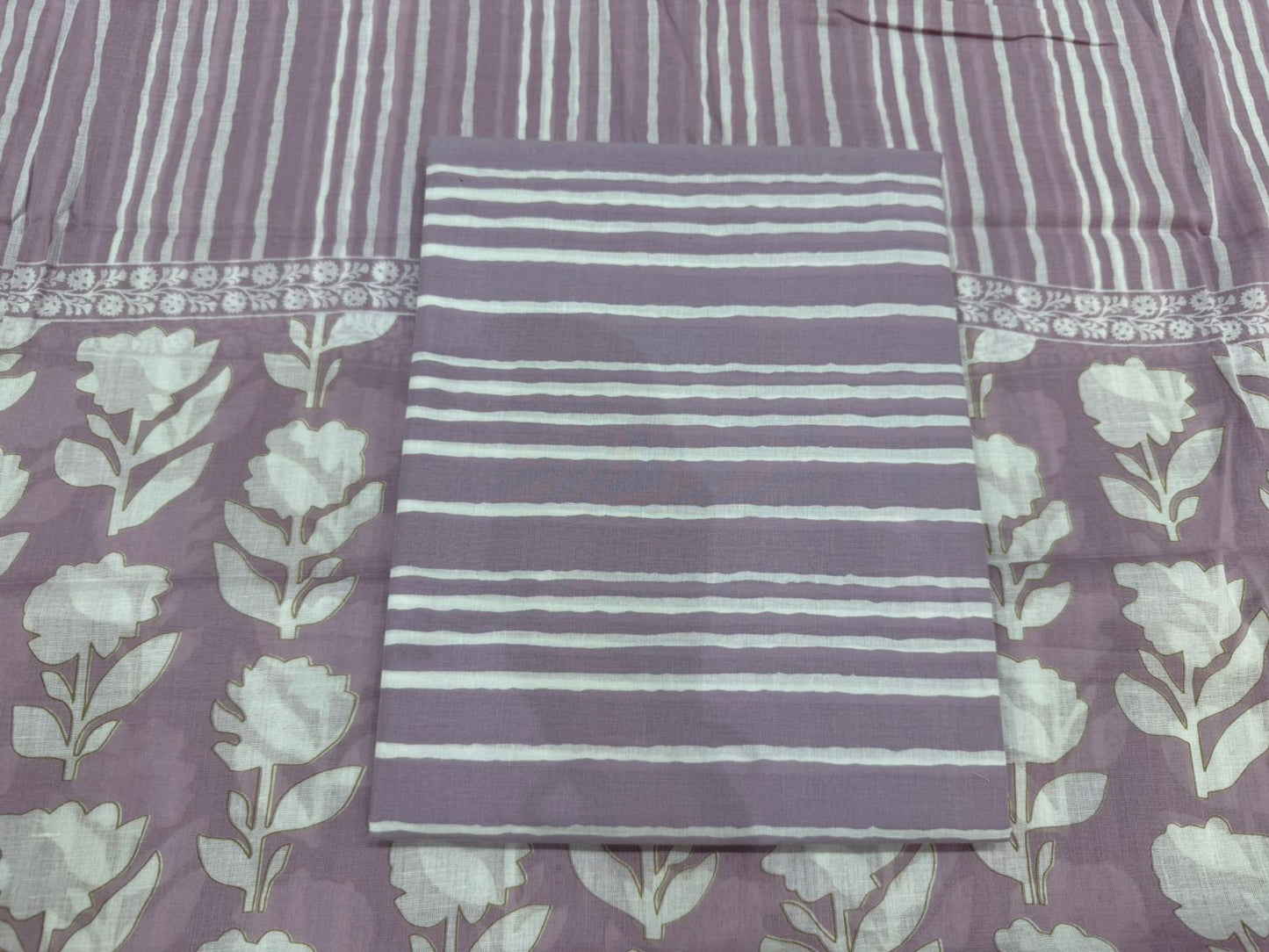 Cotton Embroidery Suit with Cotton Dupatta