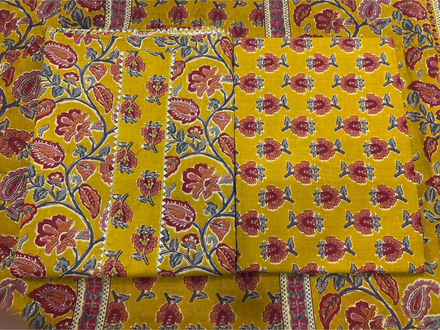 Cotton Embroidery Suit with Cotton Dupatta
