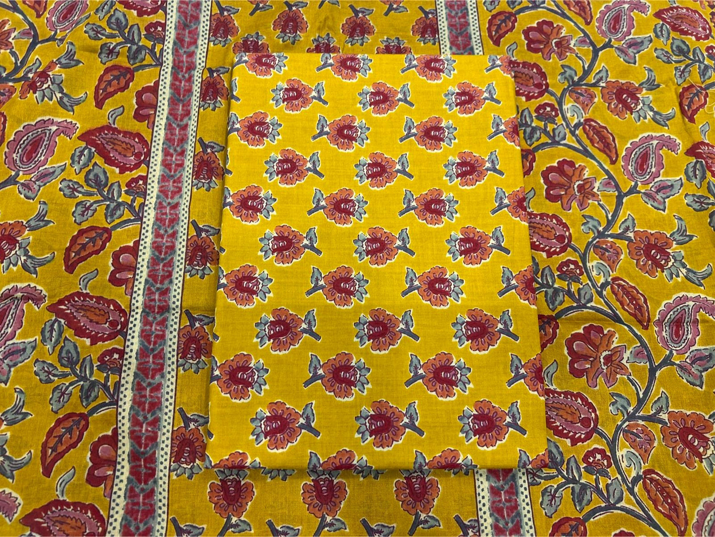 Cotton Embroidery Suit with Cotton Dupatta