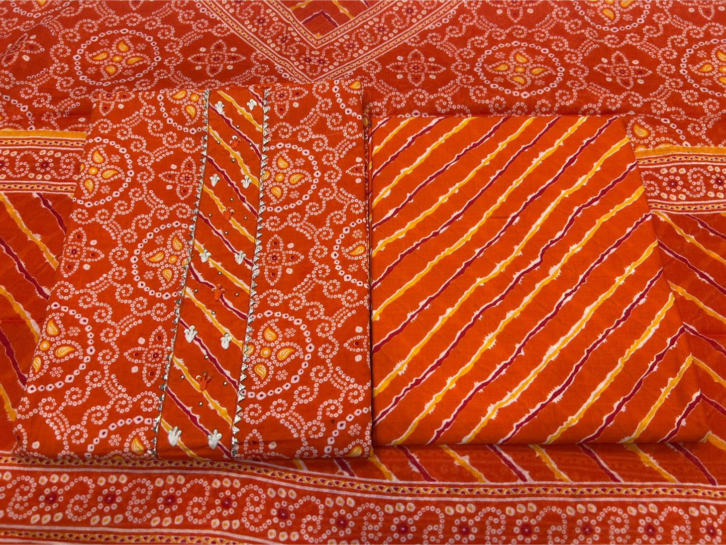 Cotton Embroidery Suit with Cotton Dupatta