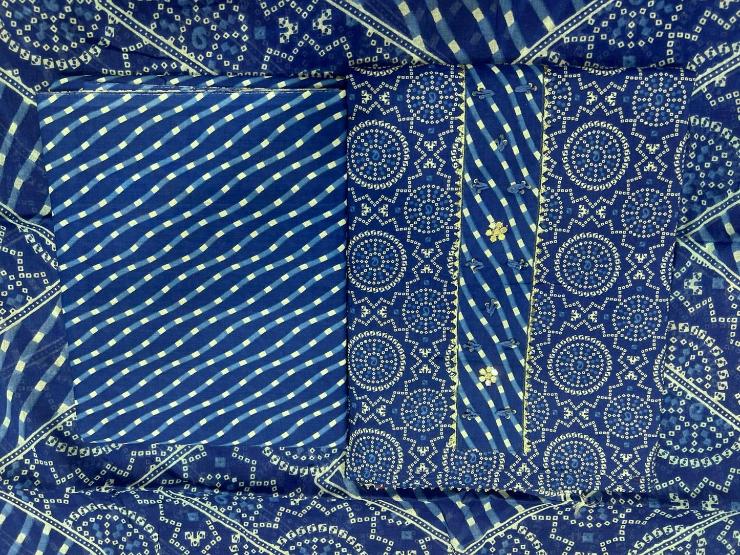 Cotton Embroidery Suit with Cotton Dupatta
