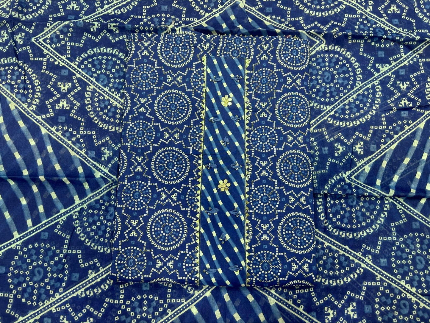 Cotton Embroidery Suit with Cotton Dupatta