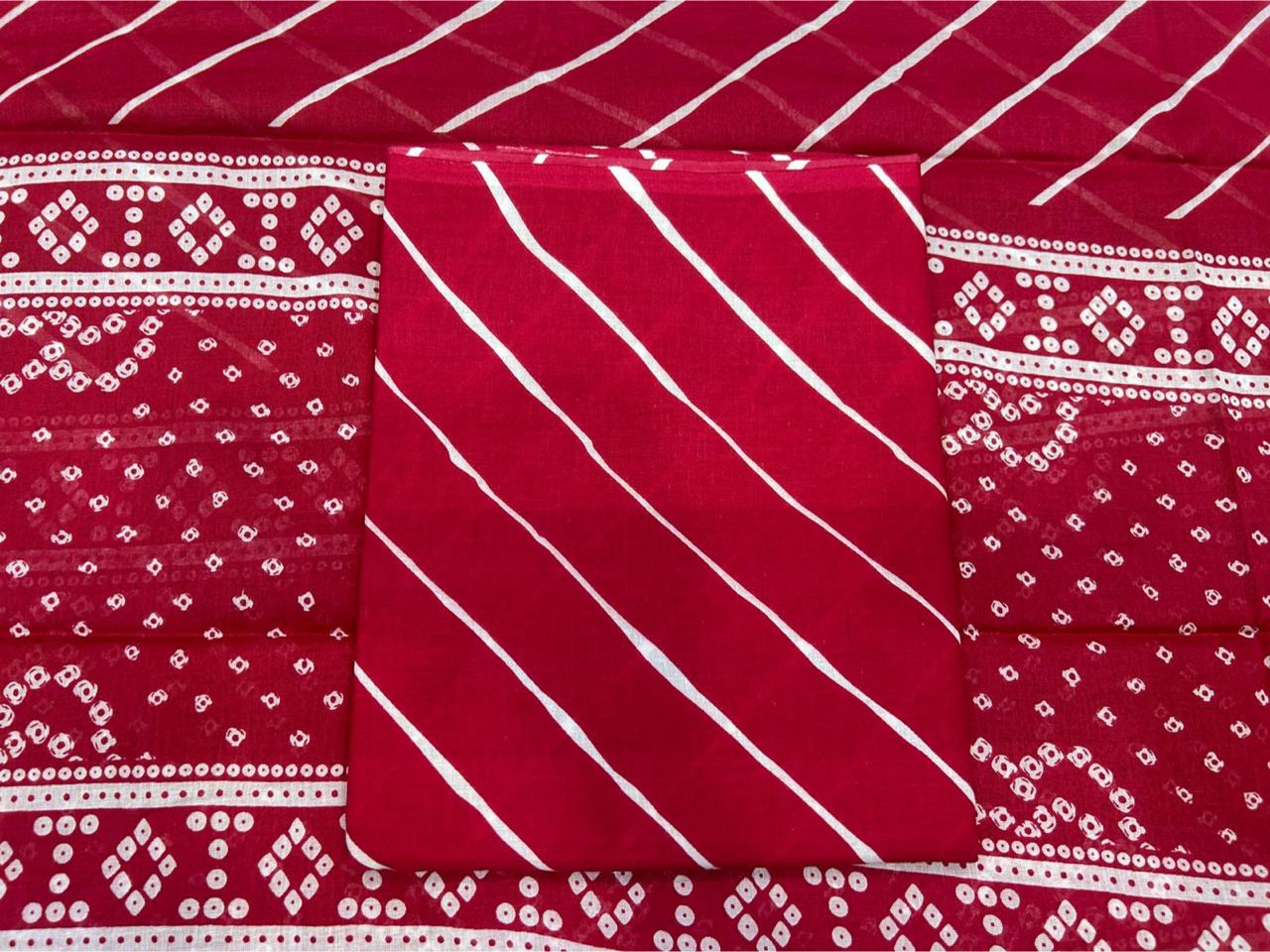 Cotton Embroidery Suit with Cotton Dupatta