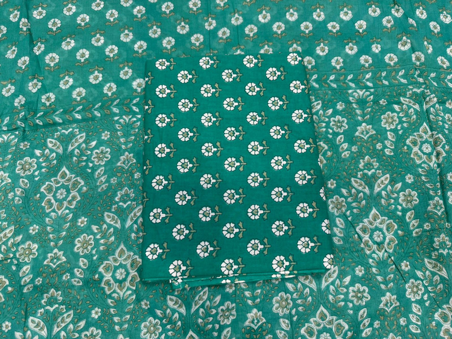 Cotton Embroidery Suit with Cotton Dupatta