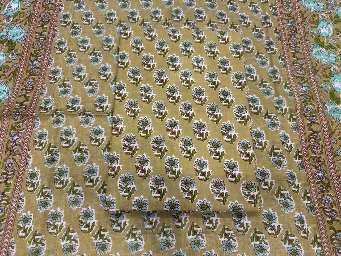 Cotton Embroidery Suit with Cotton Dupatta