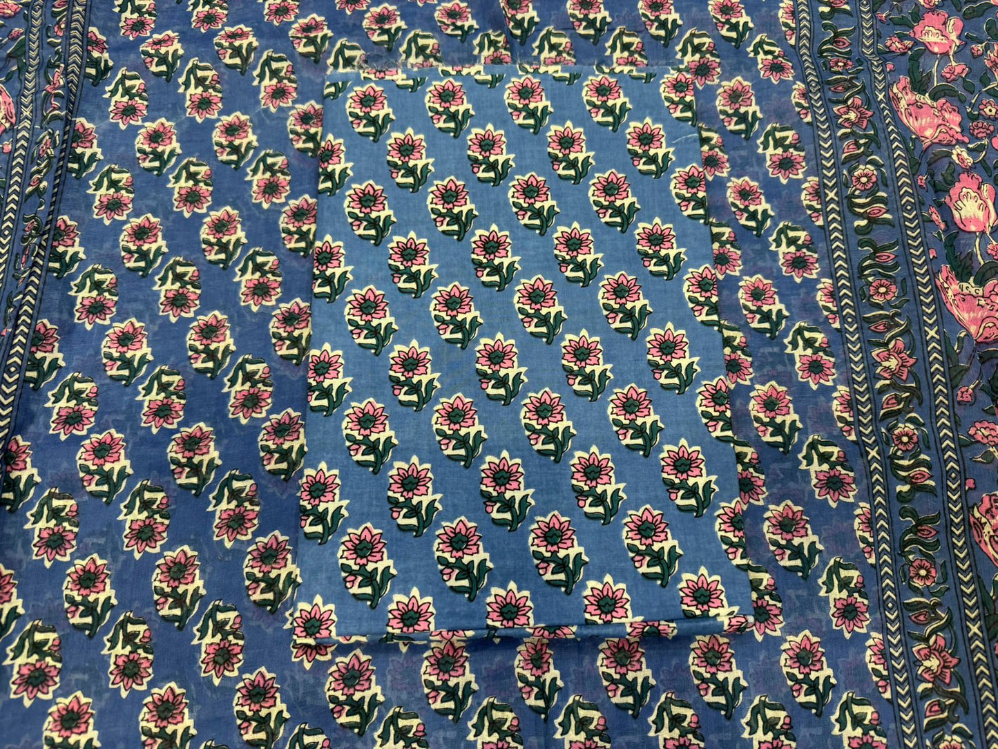 Cotton Embroidery Suit with Cotton Dupatta