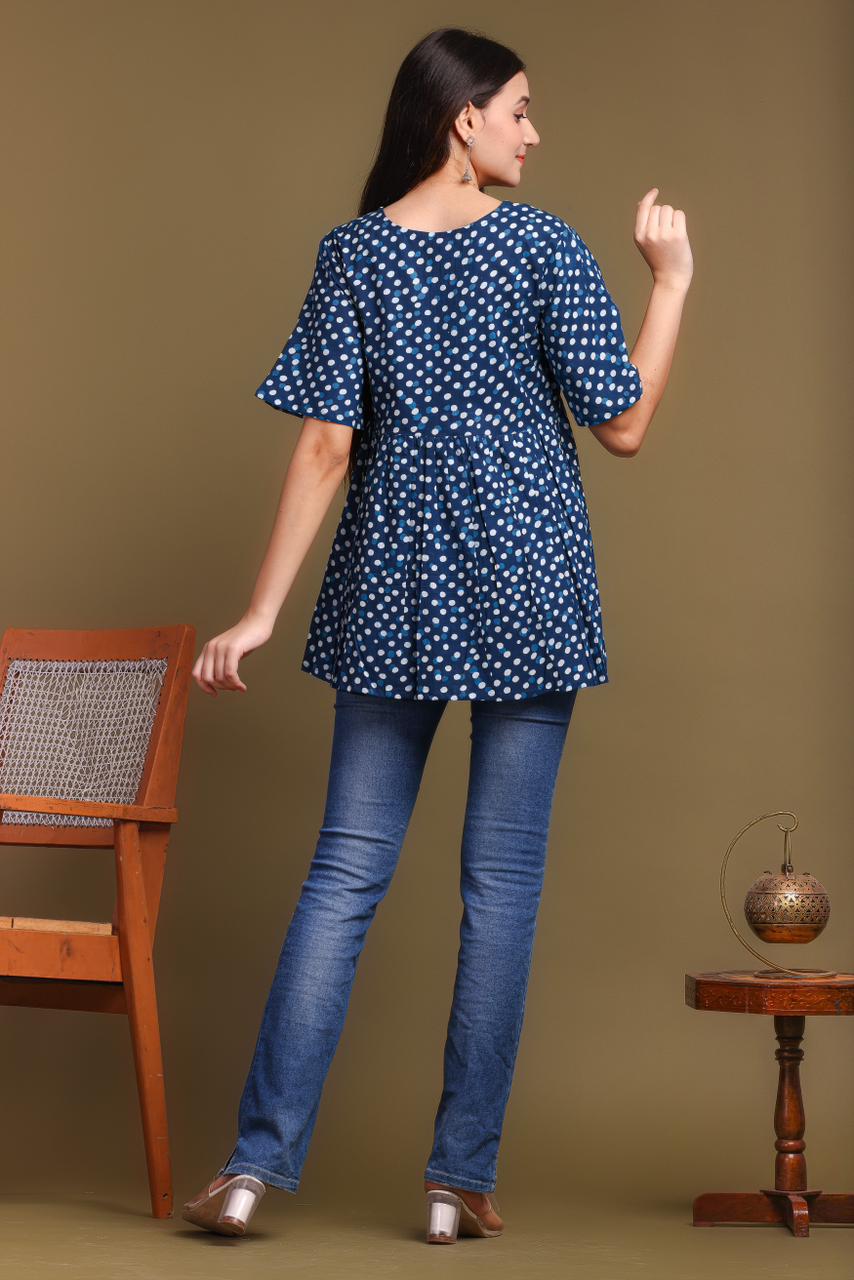 cotton printed top / dress