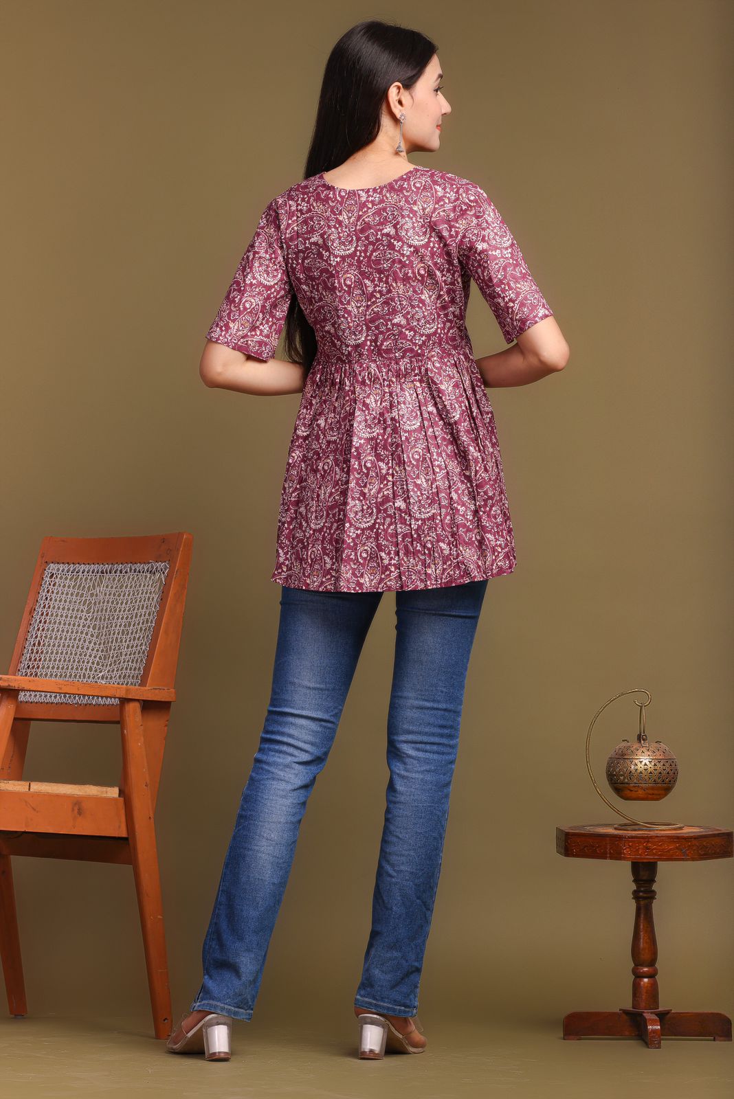 cotton printed top / dress