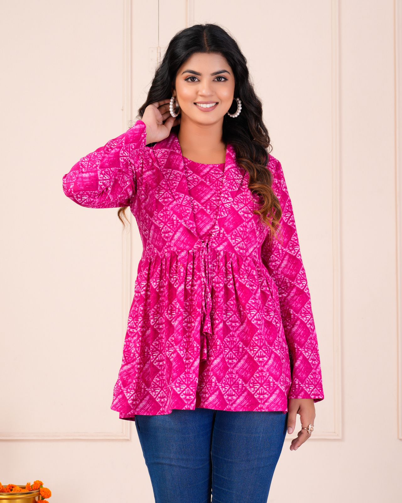cotton printed top / dress