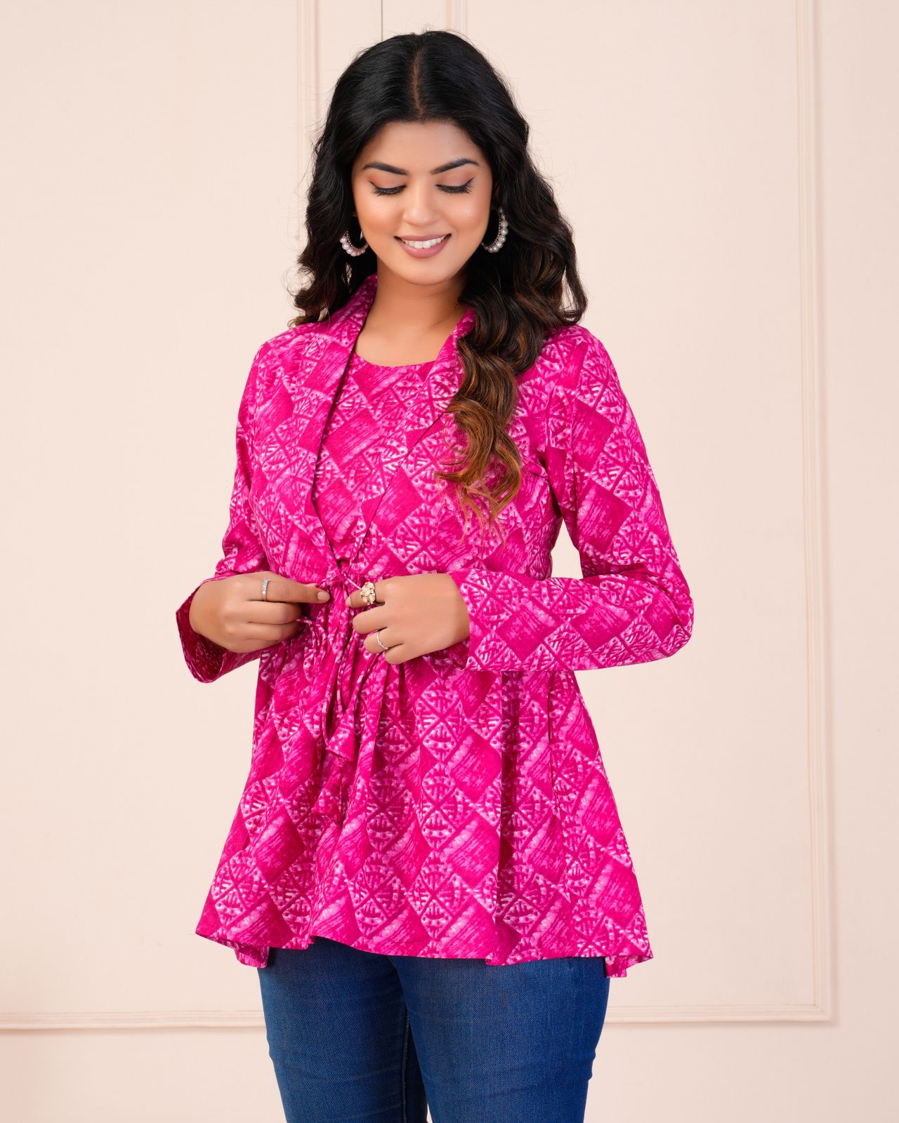 cotton printed top / dress