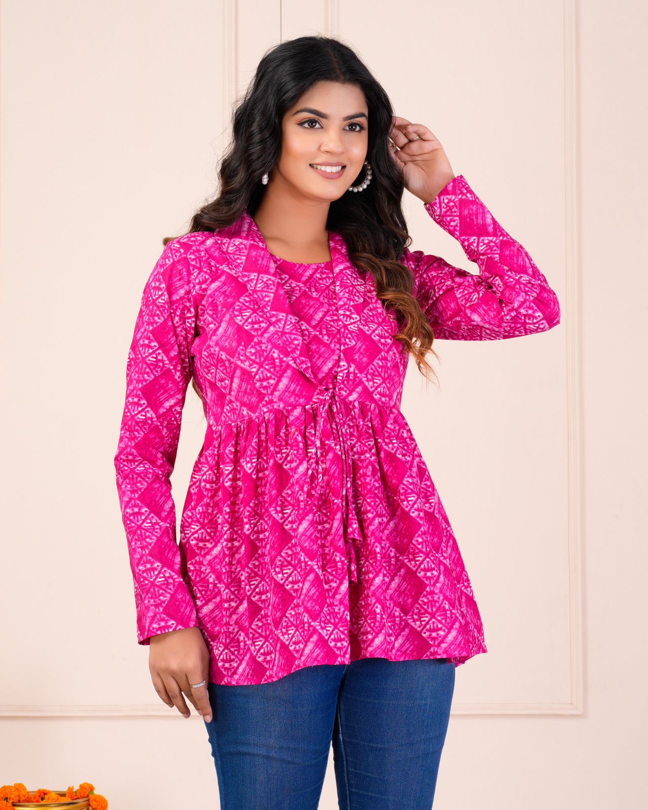 cotton printed top / dress