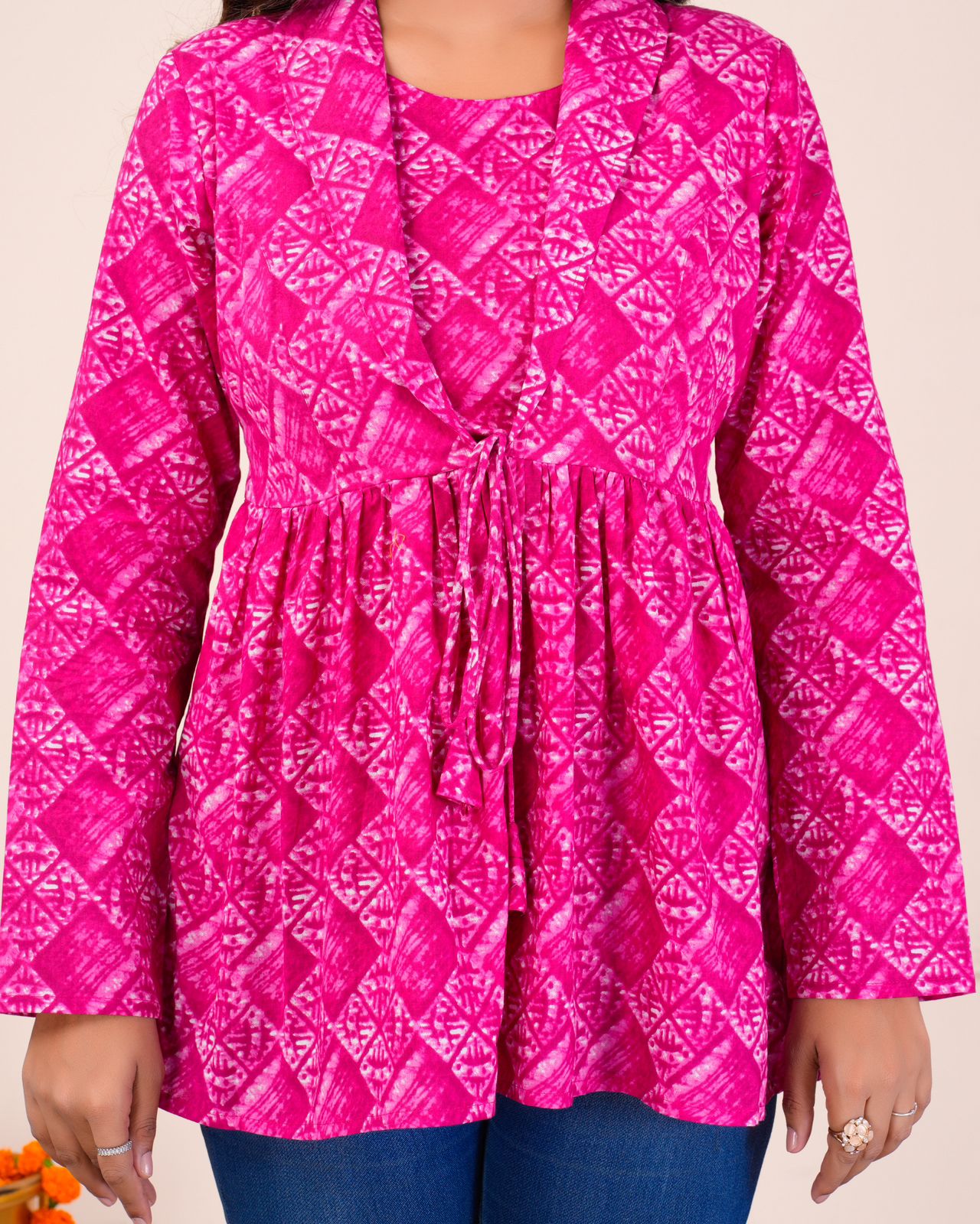 cotton printed top / dress