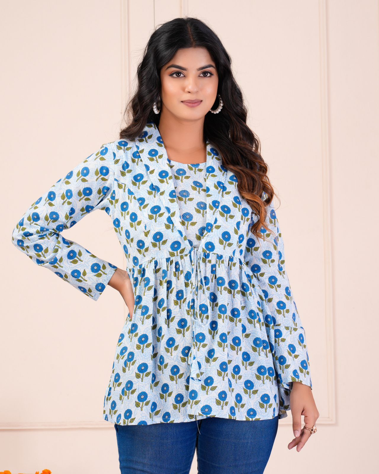 cotton printed top / dress