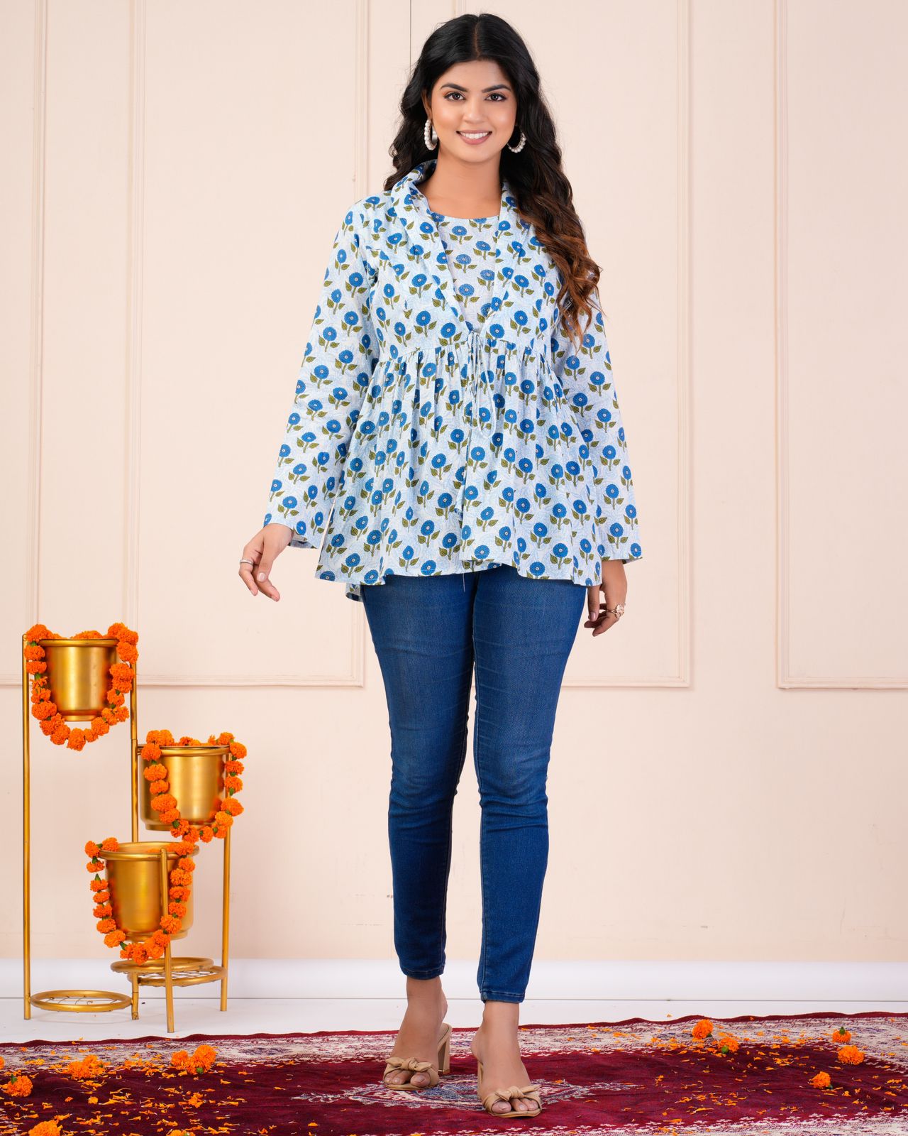 cotton printed top / dress