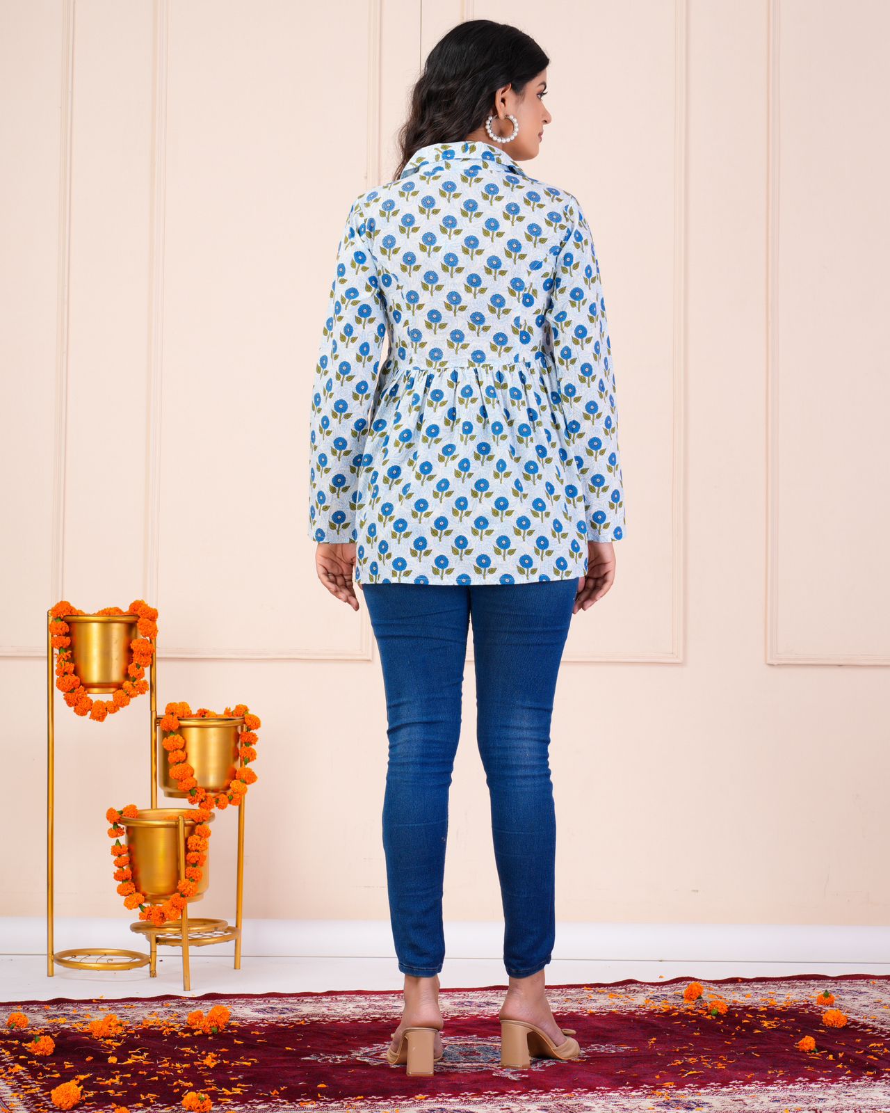 cotton printed top / dress
