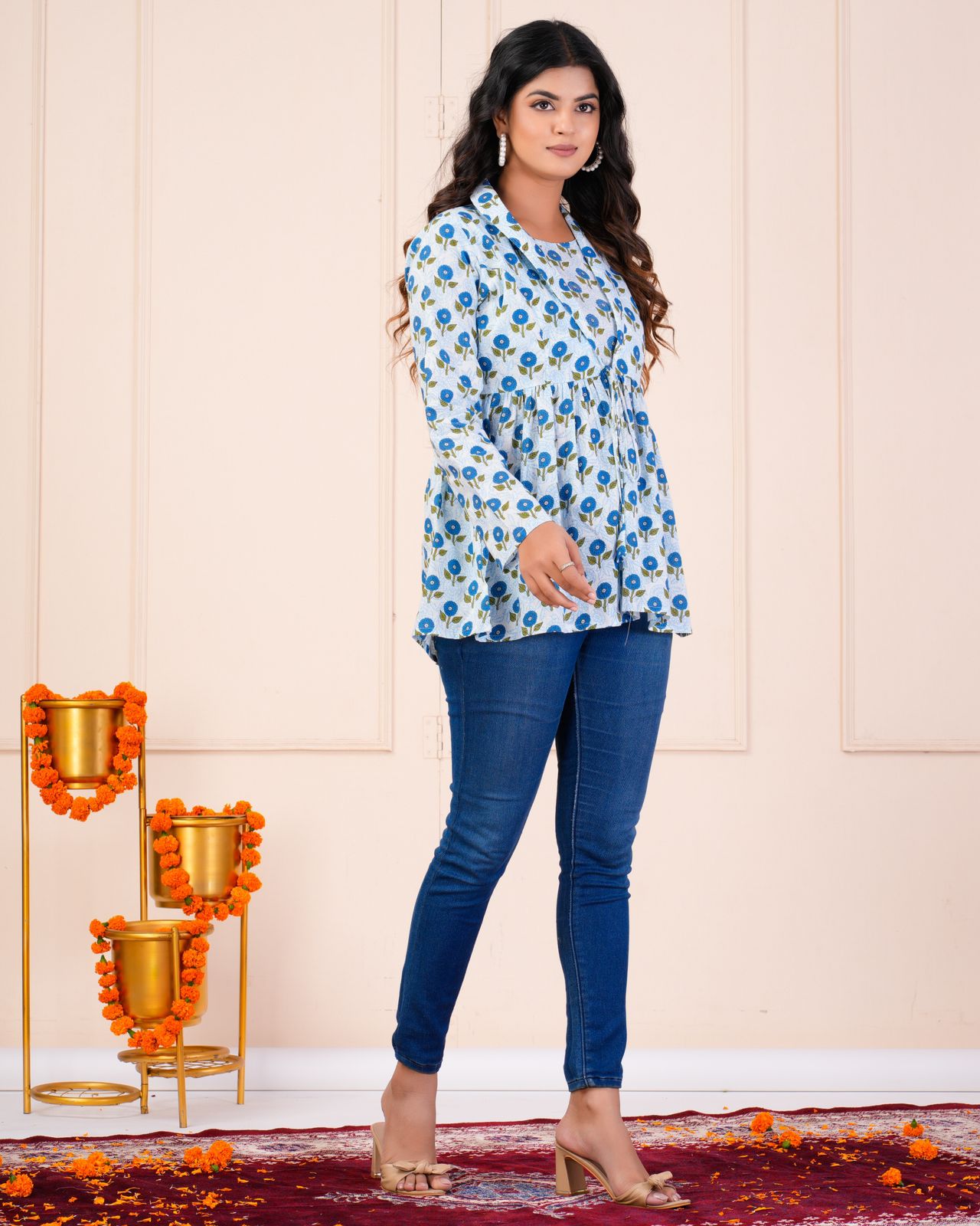 cotton printed top / dress