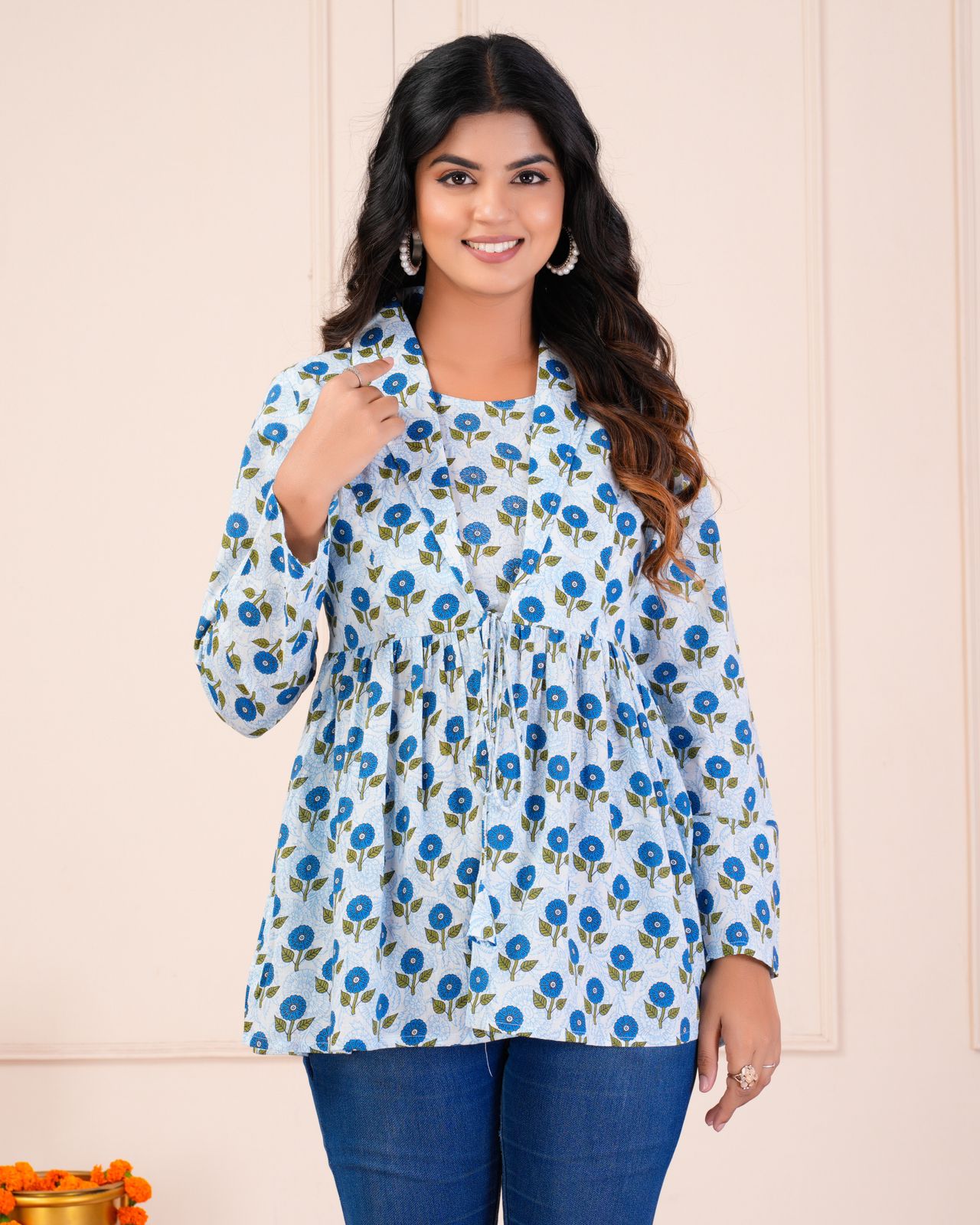 cotton printed top / dress