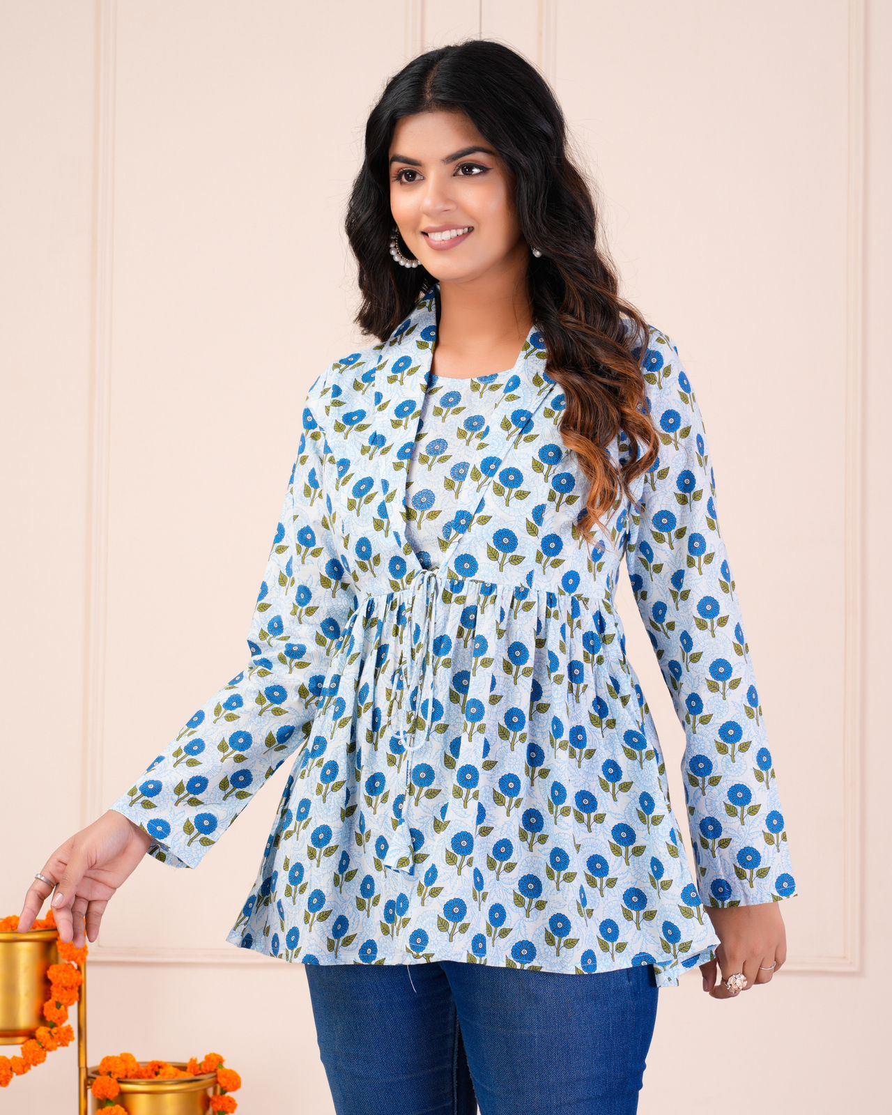 cotton printed top / dress