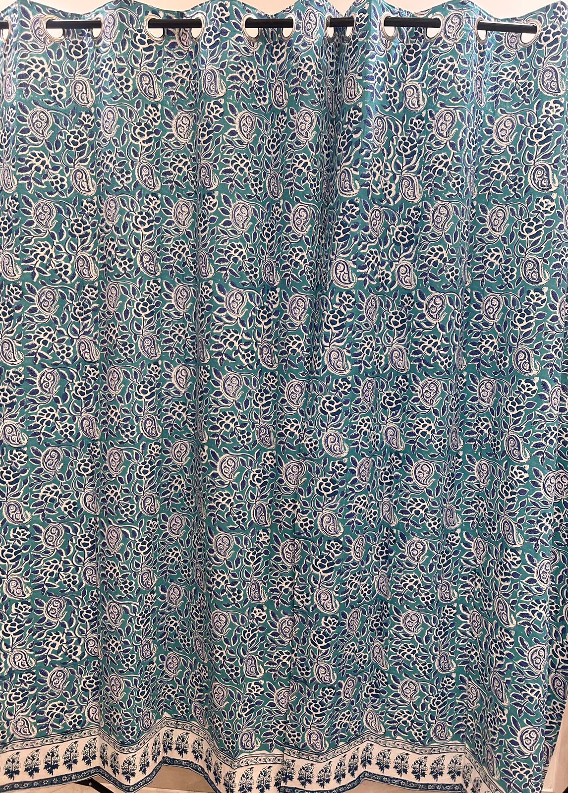 Cotton Curtains 9ft Set(2pcs)