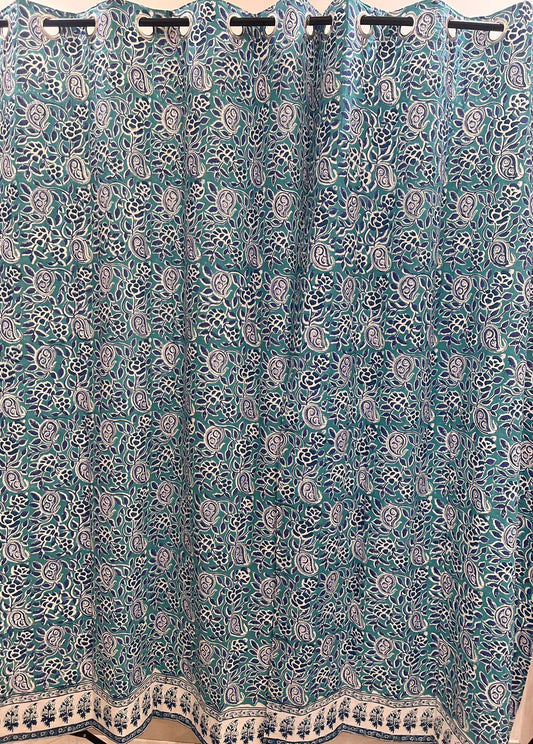 Cotton Curtains 9ft Set(2pcs)